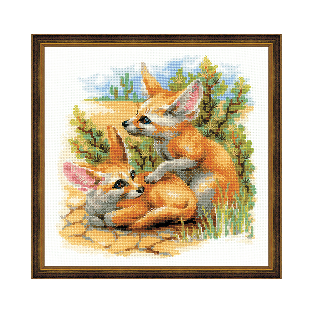 1636 Набор для вышивания Фенеки 25 х 25 см RIOLIS Сотвори Сама 