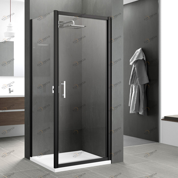 Душевой уголок 92x91 ZEPHYROS G+F Novellini ZEPHYROS с черным профилем ZEPHYR861HZEPHYRF881H
