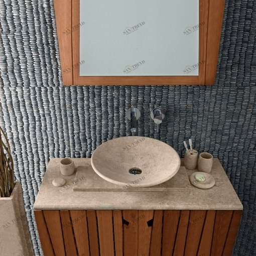 ZEN012 Накладная раковина на столешницу  овальная BATi BALi 