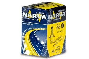 15926427 Автолампа H4 60 55 P43t-38+50% RANGE POWER BLUE 12V 1 10 100 486773000 Narva