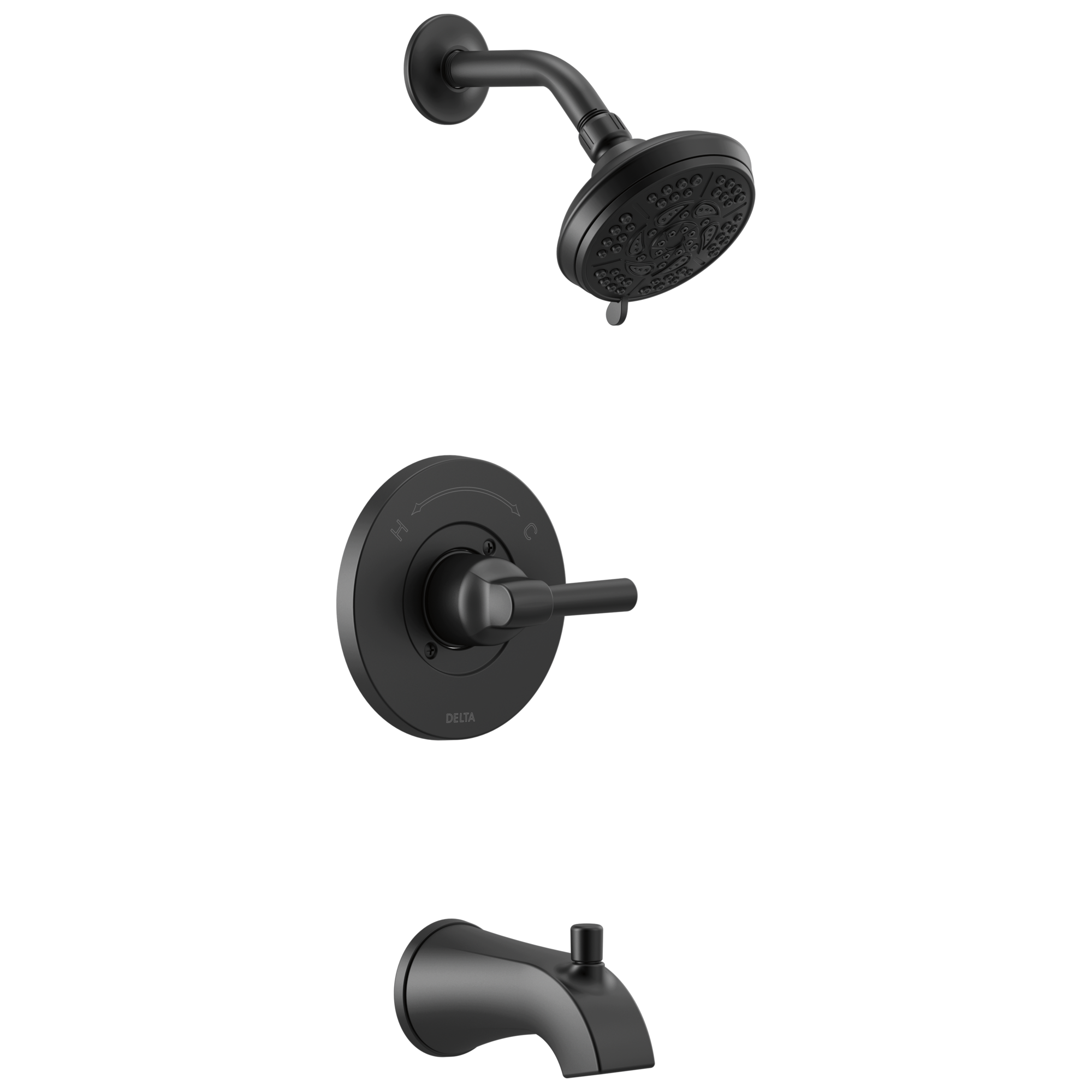 144891-BL Для ванны и душа Monitor® серии 14 Delta Faucet Becker Матовый черный 