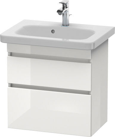 DS647909191 Тумбочка подвесная компакт DuraStyle #DS6479 580 x 368 мм Серо-коричневый декор Duravit - Вид №1