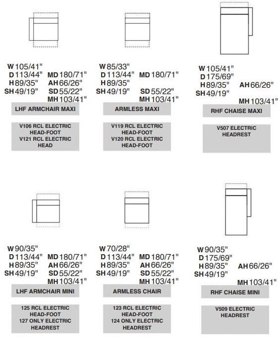 Rossini Sofas Кожаный диван-кресло с шезлонгом sun-id-1353576 - Вид №6