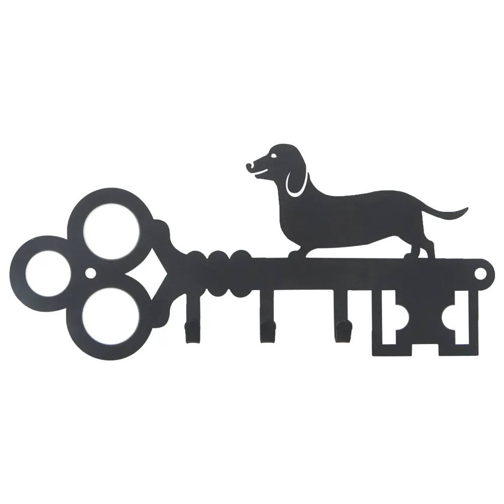 Ключница DuckandDog «Собака», 190х99х19 мм, сталь, цвет чёрный матовый 13697062 STLM-2040276 Santreyd 