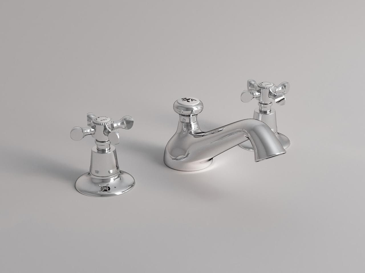 Смеситель для раковины с 3 отверстиями для пола с автоматическим сливом Park Avenue Hopkins ARCH-00081124