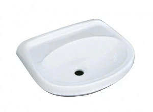 7153 Подвесная раковина настенная овальная Лобненский Стройфарфор  белая