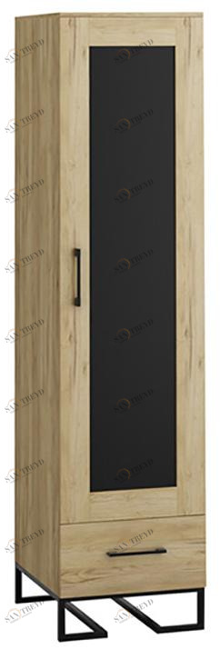 3314 Шкаф витрина Loft Дуб Натур R-HOME 40092925H_Натур