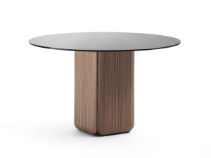 Круглый Хрустальный обеденный стол