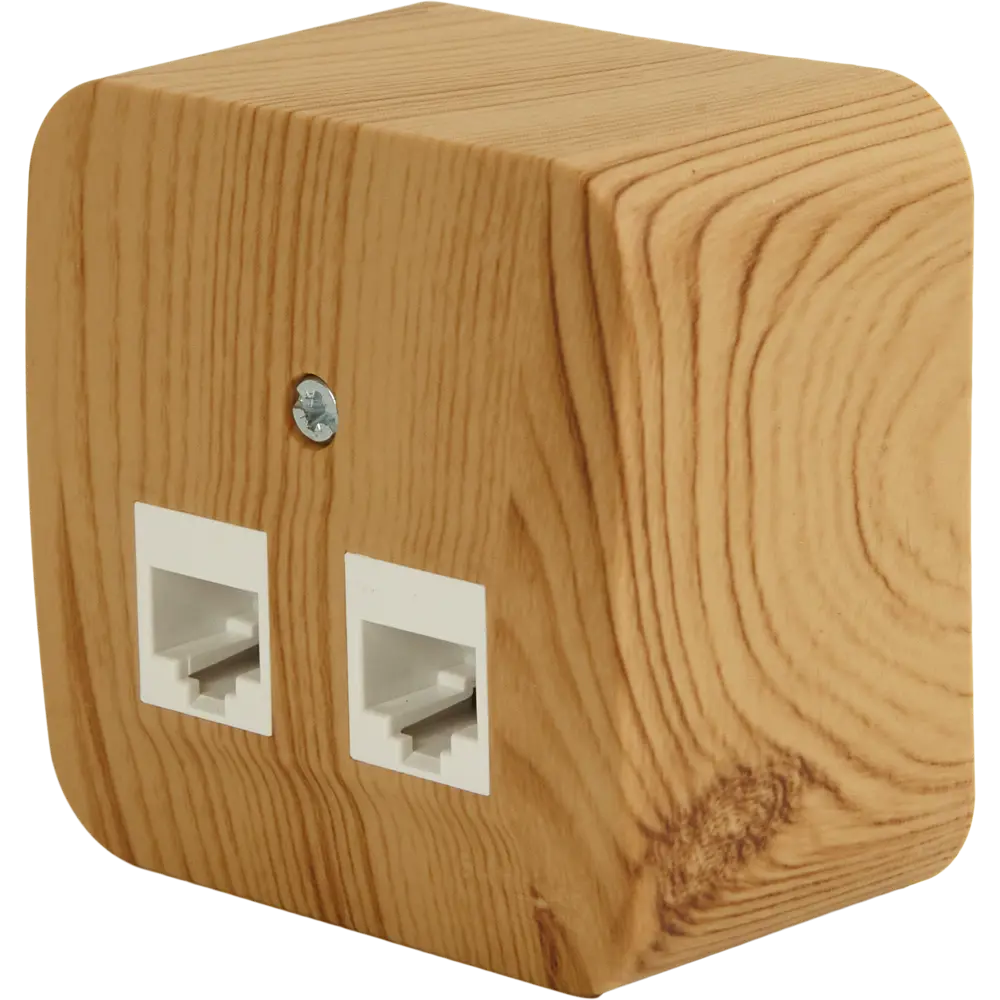 Розетка компьютерная двойная накладная Schneider Electric Blanca RJ45 UTP cat 5e без заземления цвет ясень 86720943 STLM-2009548 SYSTEME ELECTRIC - Вид №1
