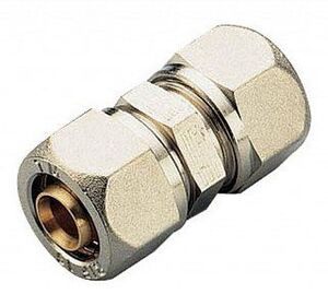 Муфта 15 x 15 обжим хром TIEMME