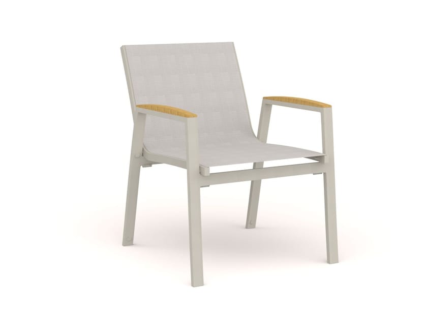 Алюминиевый садовый стул с подлокотниками 10Deka ARCH-00133895