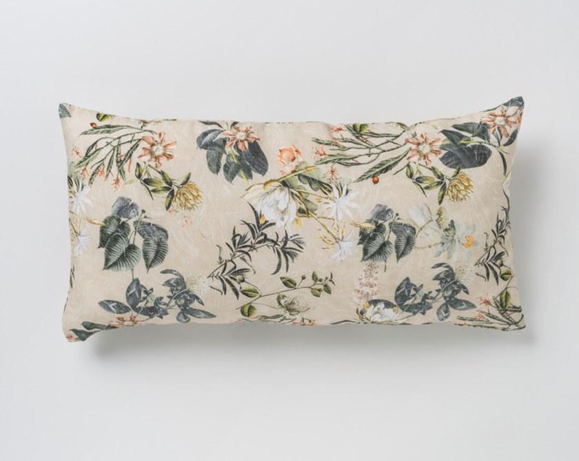 LA FABBRICA DEL LINO Подушка из льна с цветочными мотивами Decor sun-id-1494193 - Вид №4