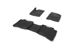 15920350 Коврик салона для Geely MK 2008-2015, полиуретан, с перемычкой, 4 шт., 99019006001 AutoFlex