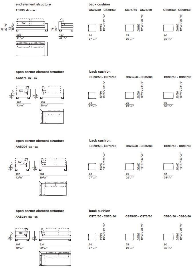 Molteni & C. Модульный тканевый диван sun-id-1382202 - Вид №6