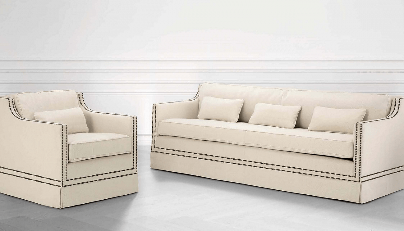 Кресло Frazer от Eichholtz белое EICHHOLTZ ДИЗАЙНЕРСКИЕ, EICHHOLTZ 062215 Белый  - Вид №3