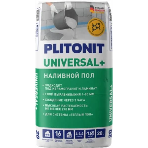Plitonit Universal - самовыравнивающаяся смесь для идеального пола 20 кг 89414279