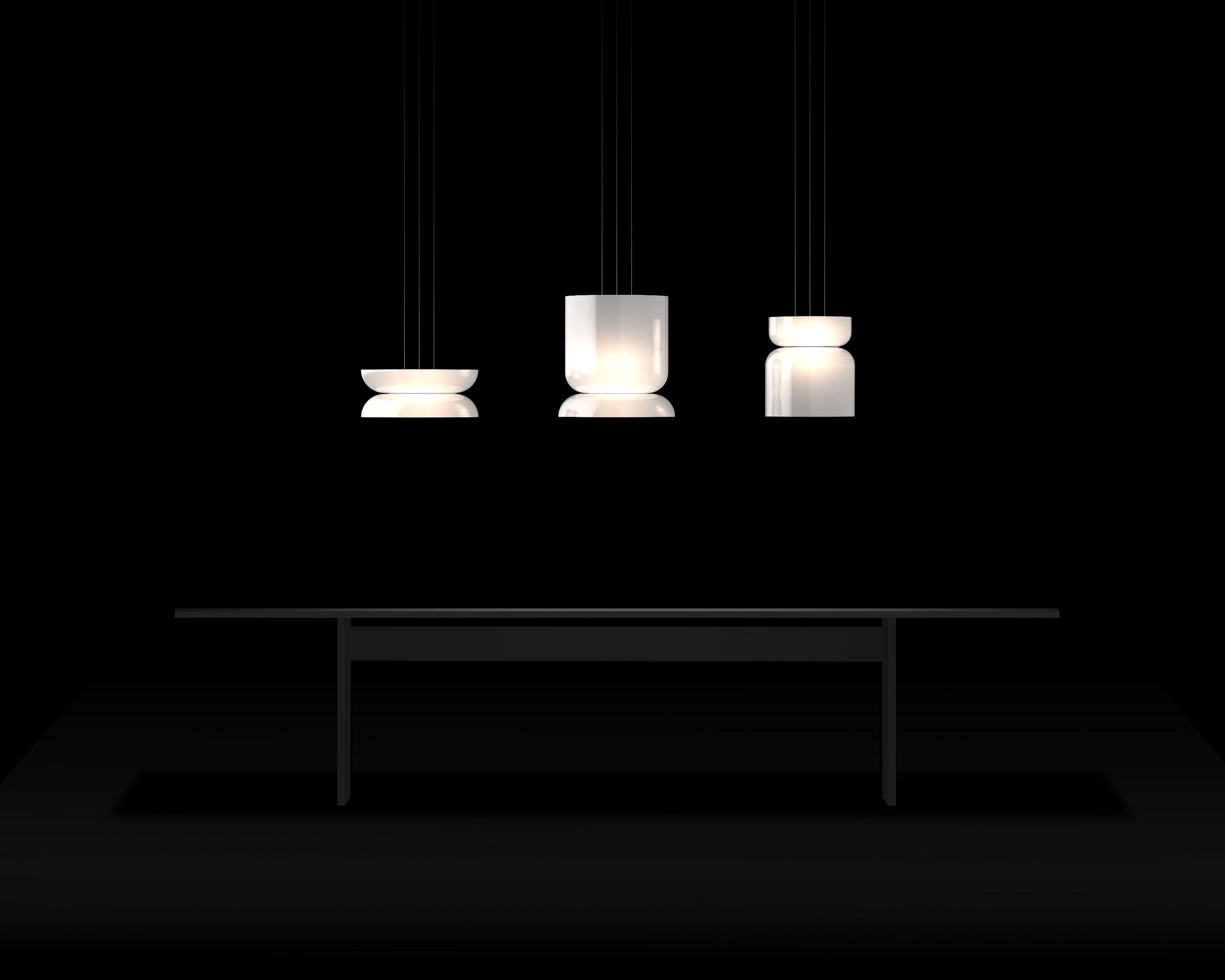 Опаловое стекло светодиодный подвесной светильник Pablo Designs Тотем ARCH-00057209 - Вид №1