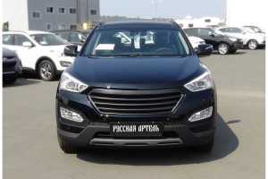 18253705 Решетка радиатора с черной сеткой для Hyundai Santa Fe New 2013- RRHSFN-018850 Русская Артель