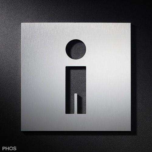 PS0301 Пиктограмма мужского туалета 16 х 16 см PHOS  - Вид №1