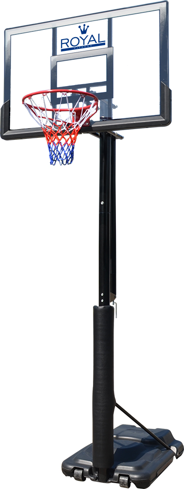 Мобильная баскетбольная стойка royal fitness 50”, поликарбонат Royal Fitness sun-id-2068293