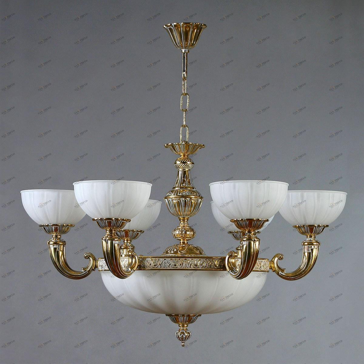 Подвесная люстра Ambiente Lugo 8539/6 WP белая AMBIENTE ДИЗАЙНЕРСКИЕ, LUGO 188227 Белый 