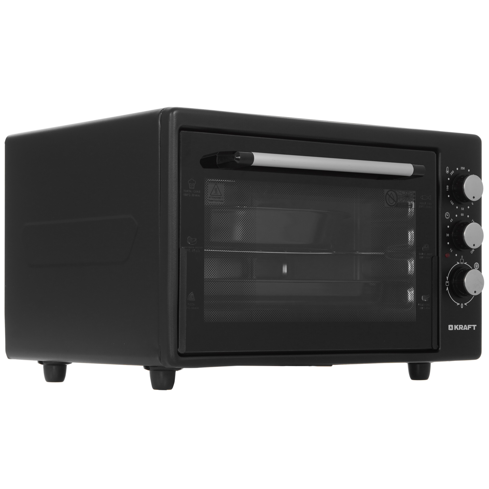 8108441 Мини-печь Kraft KF-MO 3801 BL черный STDN-0069253 - Вид №1