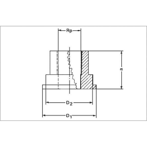 133721112 SANHA 3372 разъемн.соед.с плоск.упл. под накидн. гайку 1x11/2 мм  - Вид №1