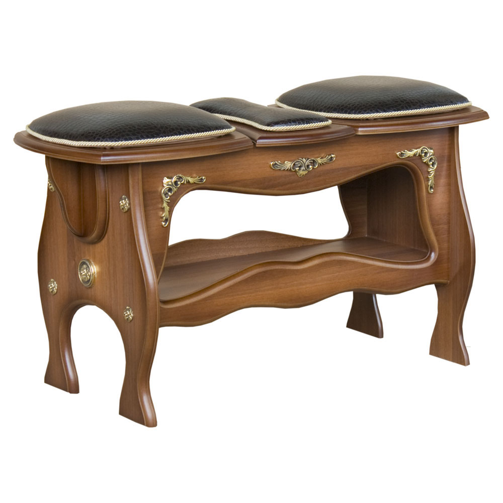 11138 Скамья 3-секционная большая Шоколад Рептилия BOGACHO 4627138219447