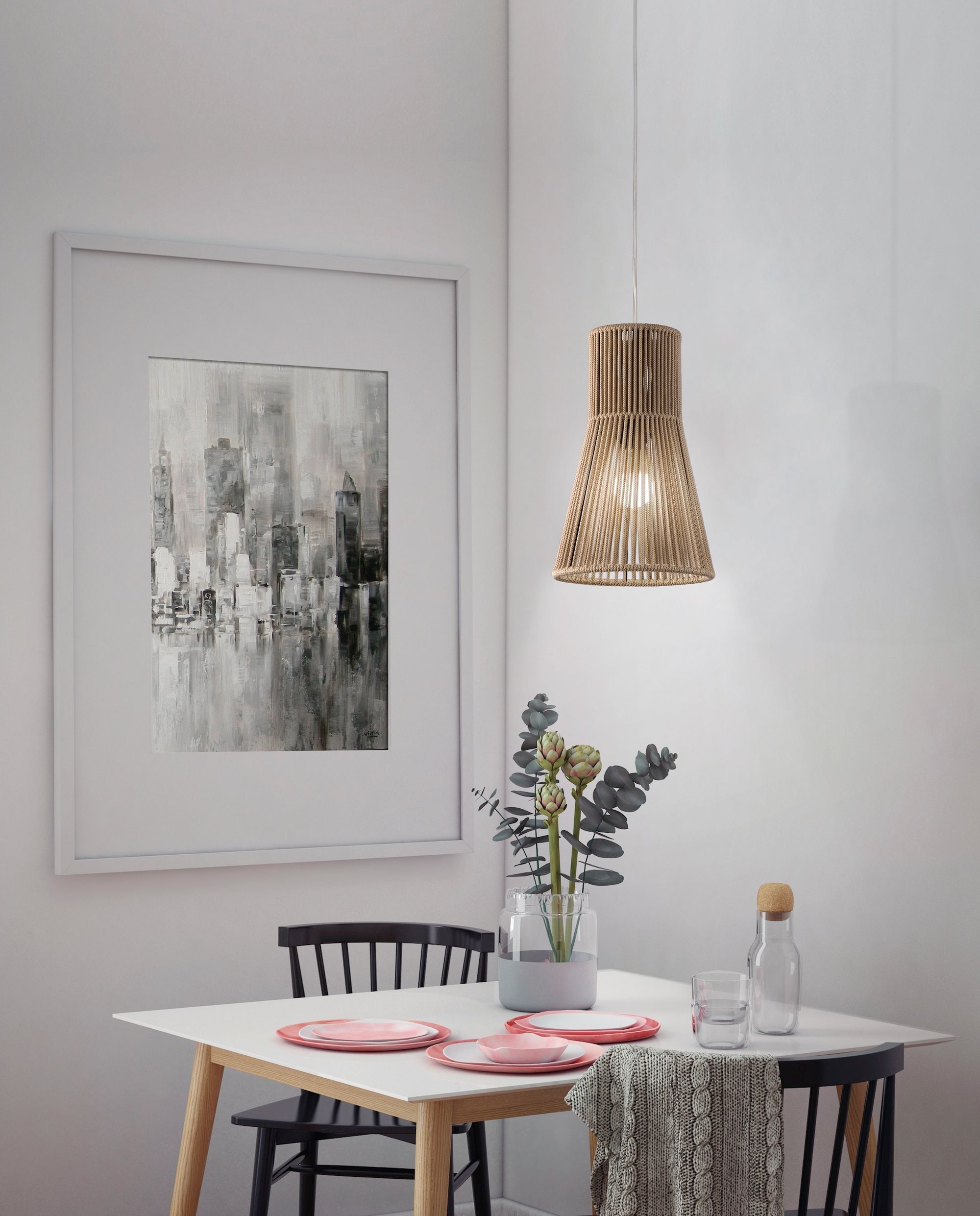 Веревка ручной работы светодиодный подвесной светильник Olé Lighting Kora ARCH-00066344 - Вид №2