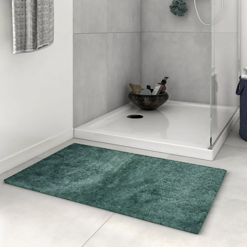 Коврик для ванной Sensea Neo Glamour 80x50 см цвет лагуна 82263415 STLM-2121548 Merci