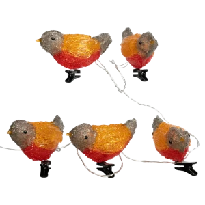 89367755 Набор светящихся новогодних фигур на прищепке "Птички" 12см STLM-1531768