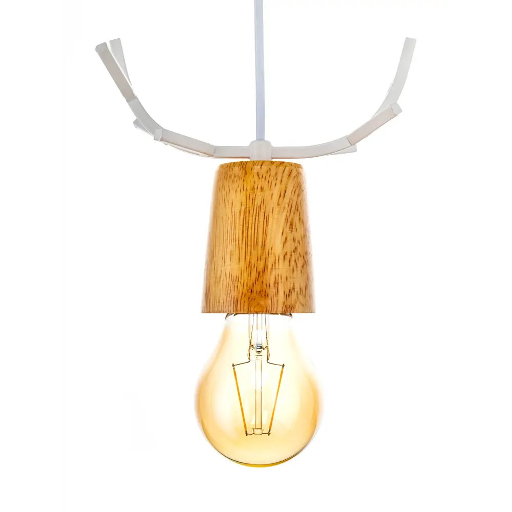 Светильник подвесной Lamplandia Antler White L1370, 1 лампа, 5 м², цвет белый STLM-2075556 - Вид №6