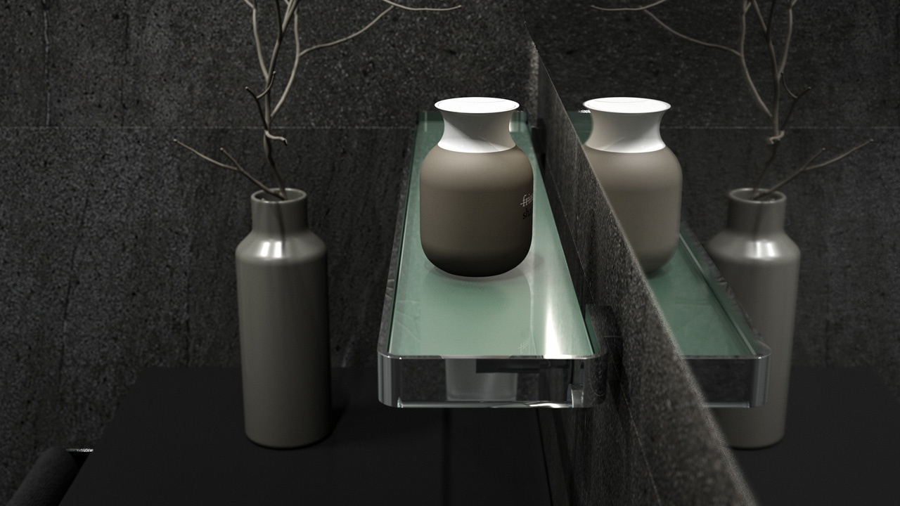 832760A Полка с держателями 60 cm ARTWELLE Regen - Вид №2