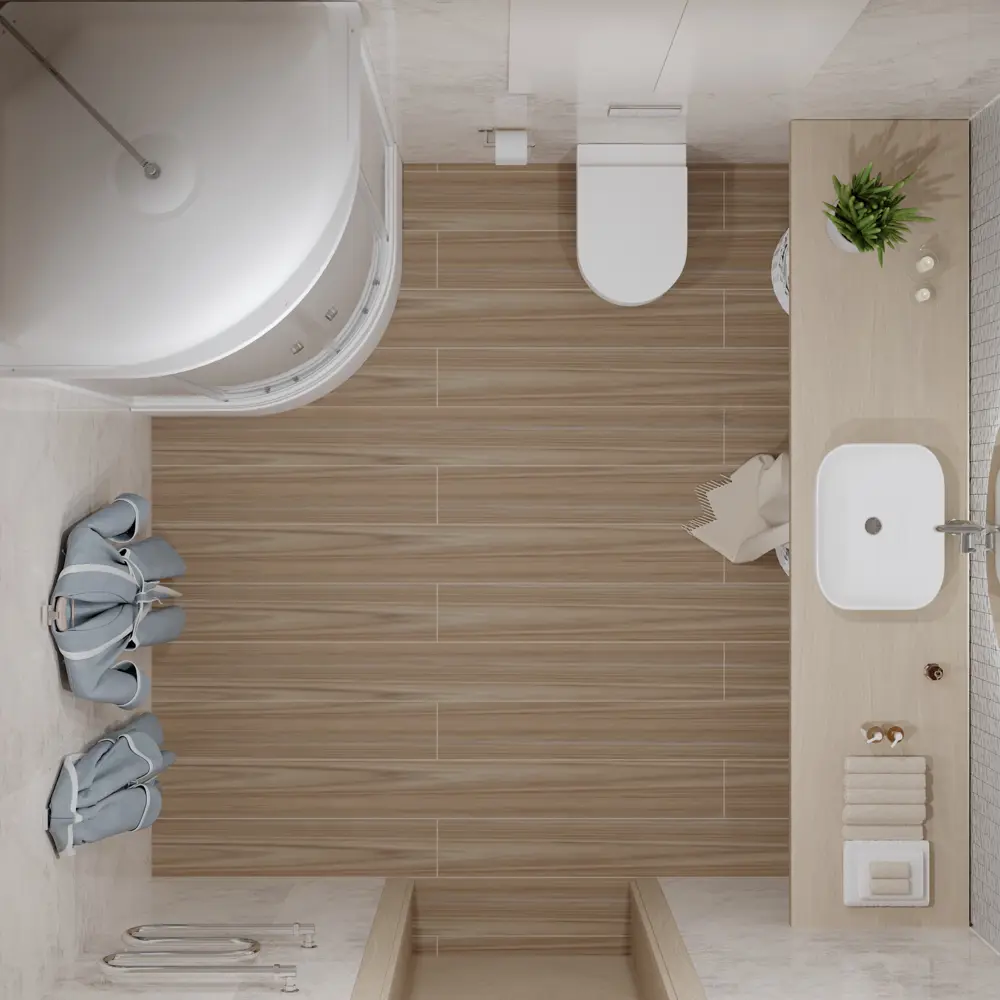 Душевая кабина Triton Лайт В средний поддон 90x90 см STLM-2050402 - Вид №8