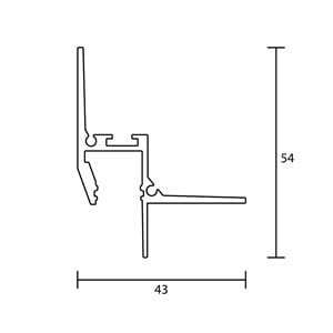 Алюминиевый линейный профиль освещения Ghidini Lighting LINEAR 12 WG ARCH-00013313 - Вид №2