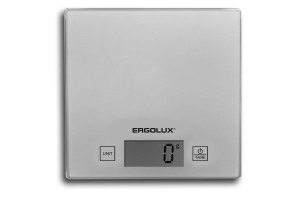 16134355 Кухонные весы ELX-SK01-С03 серые металлик до 5 кг, 150*150 мм 13429 Ergolux