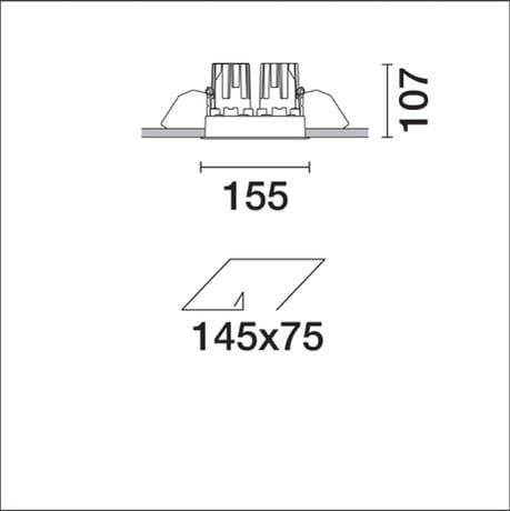 Встраиваемые светодиодные настенные светильники для столешниц iGuzzini Laser Blade L ARCH-00146719 - Вид №11