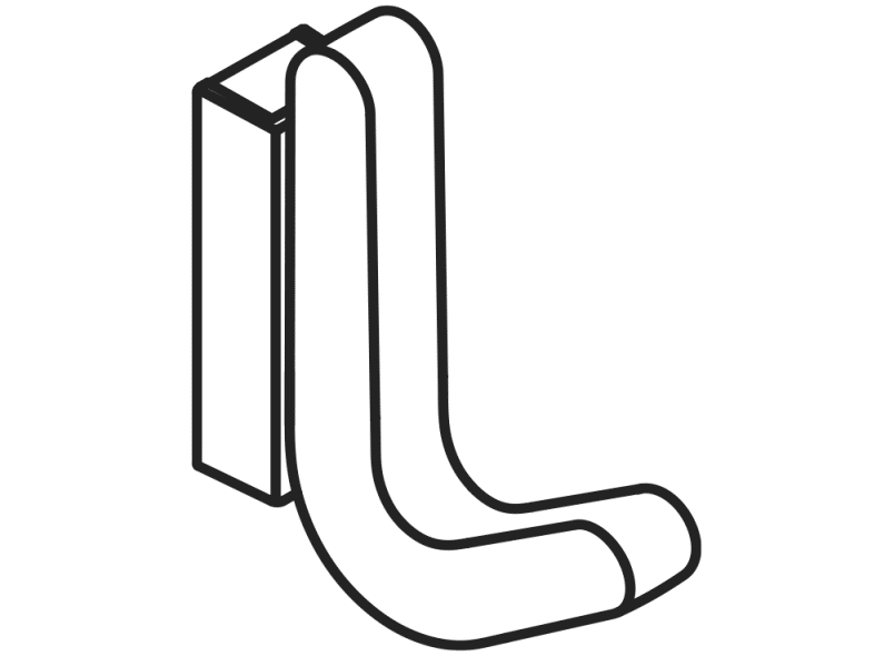 477.94B010 одиночный крючок HEWI Garderoben | Haken  - Вид №11