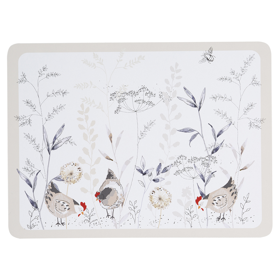 P_0059.625 Набор из 4 сервировочных ковриков country hens Price&Kensington 