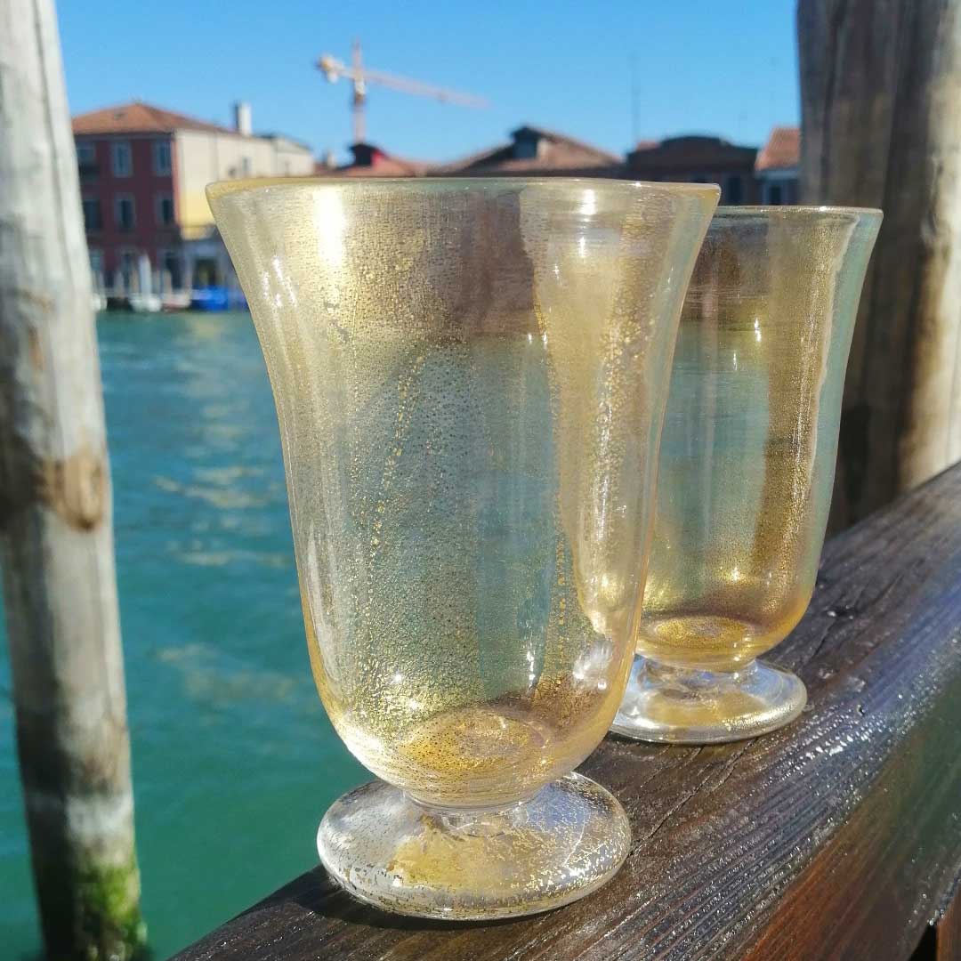 4460 ORIGINALMURANOGLASS Набор из 6 стаканов - Беллини - муранское стекло OMG 8 см  - Вид №1