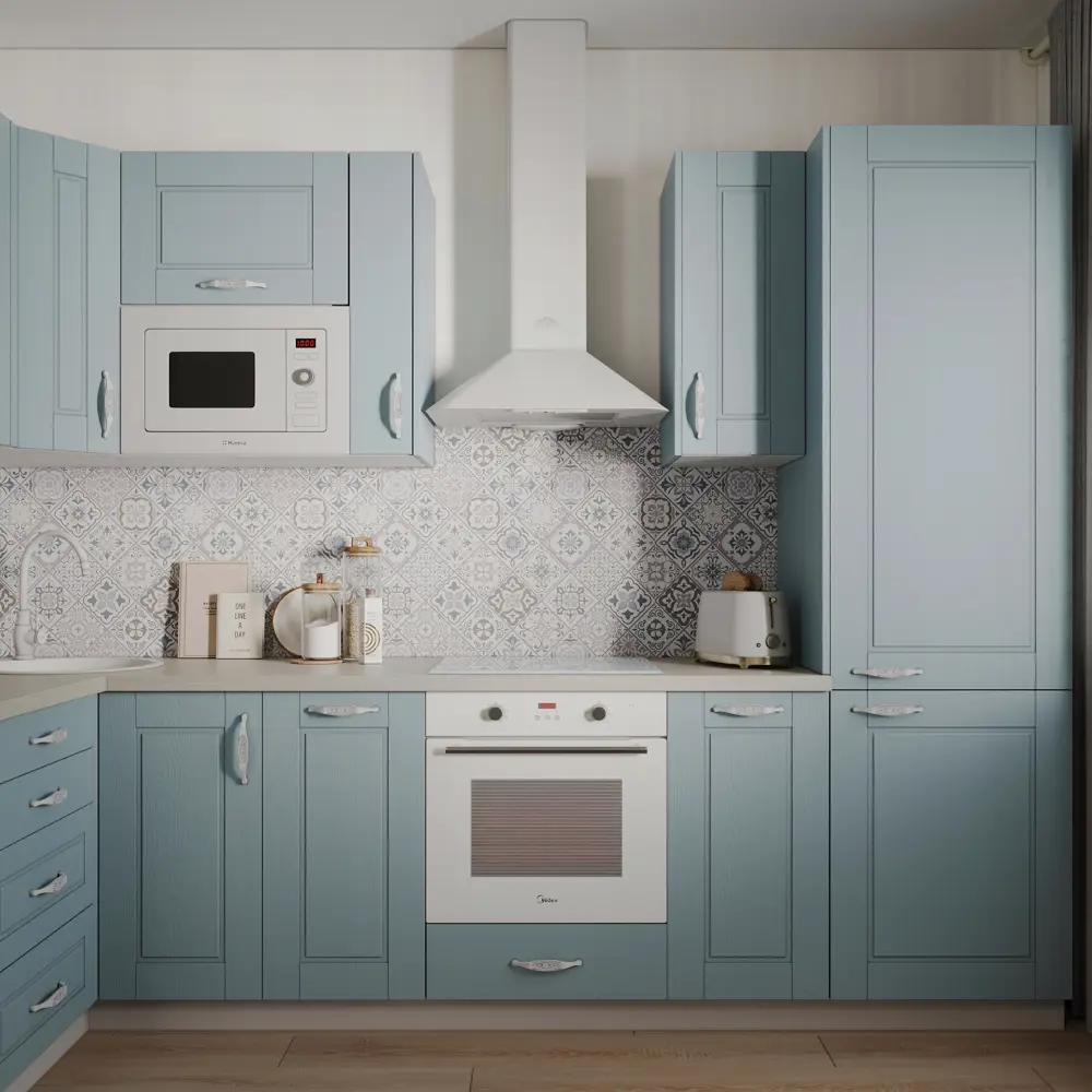 Фасад выдвижного ящика Томари 59.7x12.5см KONSENSA МДФ цвет голубой STLM-2021463 - Вид №12