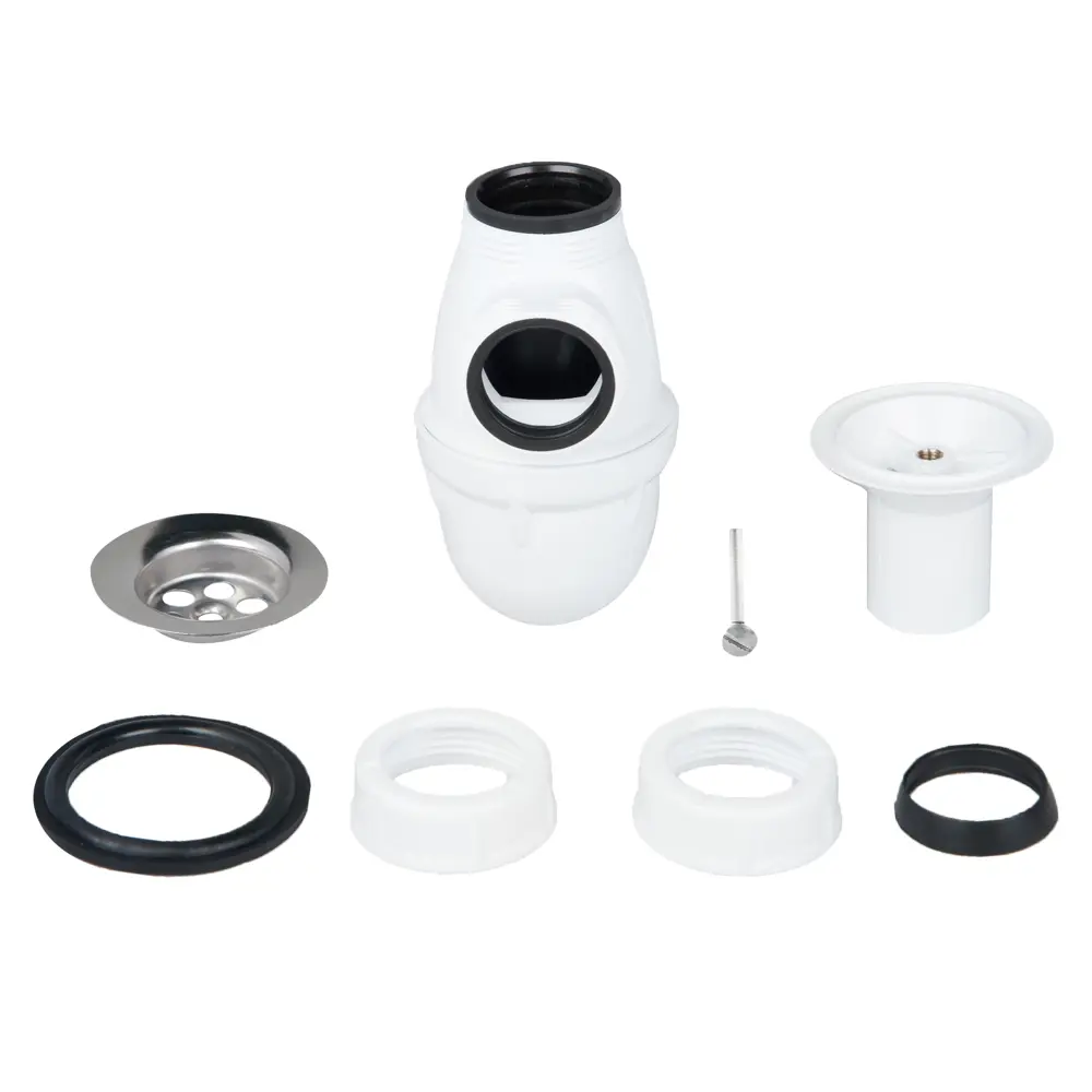 Сифон для раковины SAS с выпуском и решеткой слив d 32 мм пластик STLM-2063636 - Вид №2