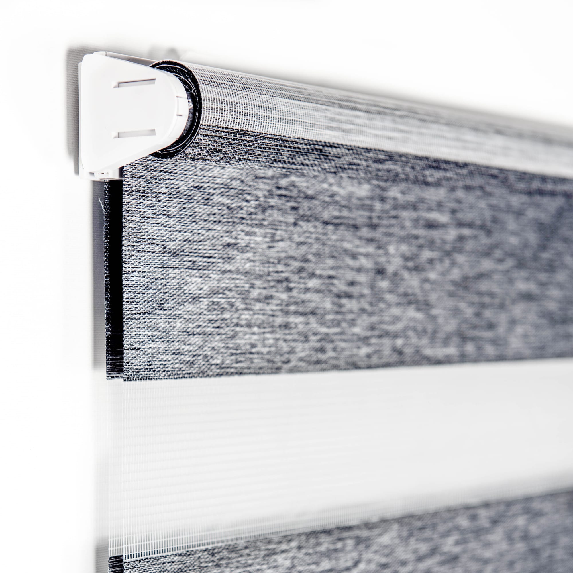 82614521 Штора рулонная день-ночь Miamoza Blackout 80x160 см, цвет серый Santreyd  - Вид №1