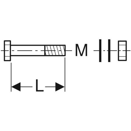 366.743.26.1 Комплект болтов Geberit PE Geberit  - Вид №2