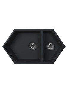 92704787 Кухонная мойка KitKraken Creek Black Y-900M.9004 90х50, Матовый Черный Кварц STLM-0535092 KIT KRAKEN