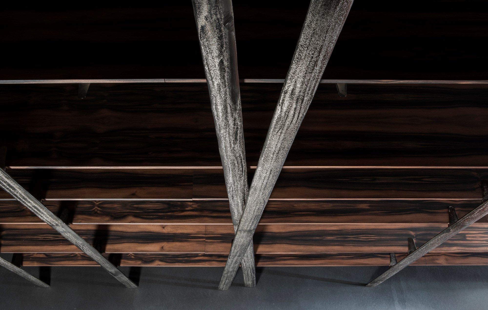 Оловянный книжный шкаф с деревянными полками Henge WEB ARCH-00083182 - Вид №10