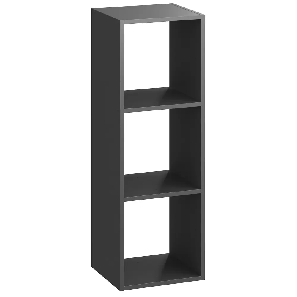 Стеллаж SPACEO KUB 3К, 36х104х31,7 см, цвет графит 82037451 STLM-2123384 