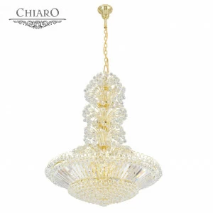Люстра дизайнерская World 2 золото прозрачная 232013043 SUPERNW ДИЗАЙНЕРСКИЕ, CRYSTAL 055978 Золото