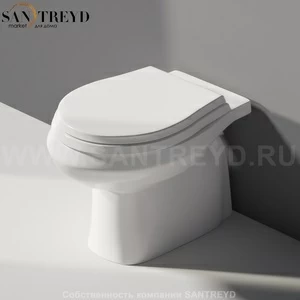 30209016 Приставной унитаз напольный Белый Ceramica Flaminia Metro Италия