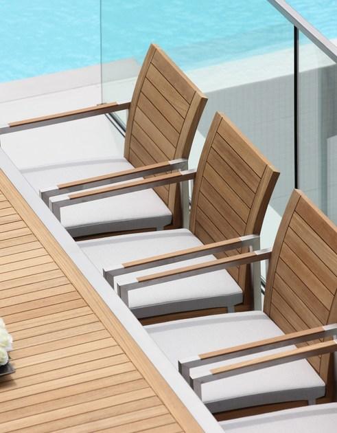 Royal Botania Садовые санки из тика с подлокотниками Ninix sun-id-1457240 - Вид №3